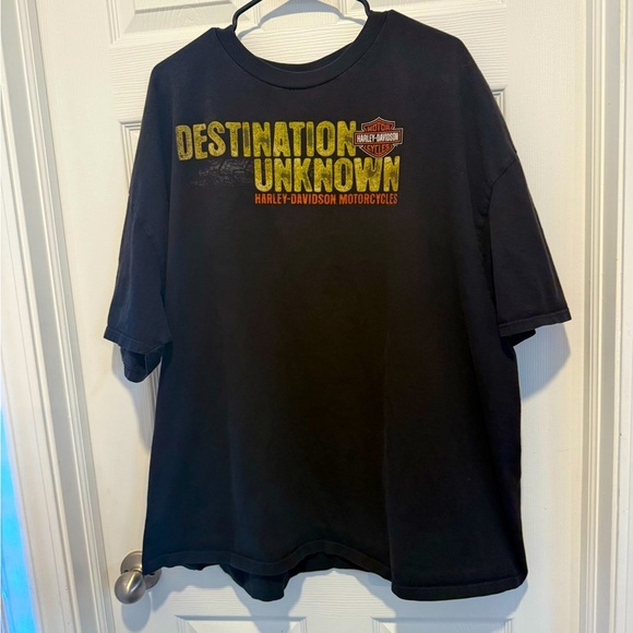 Harley Davidson Motorcycles T-Shirt Size XL Destination Unknown Michigan City - Picture 1 of 2